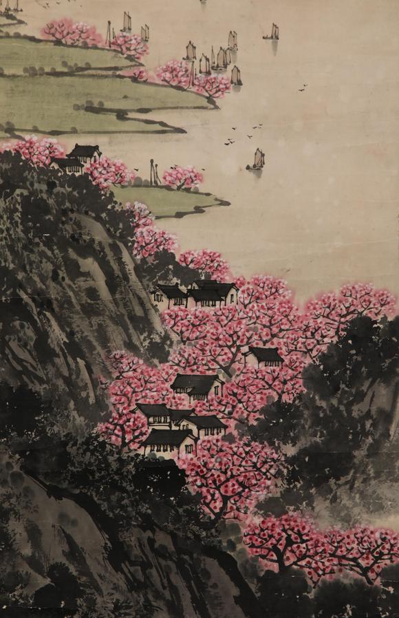 中国水墨画,江文治风景画片_中国水墨画,江文治风景画片估价_中国水墨