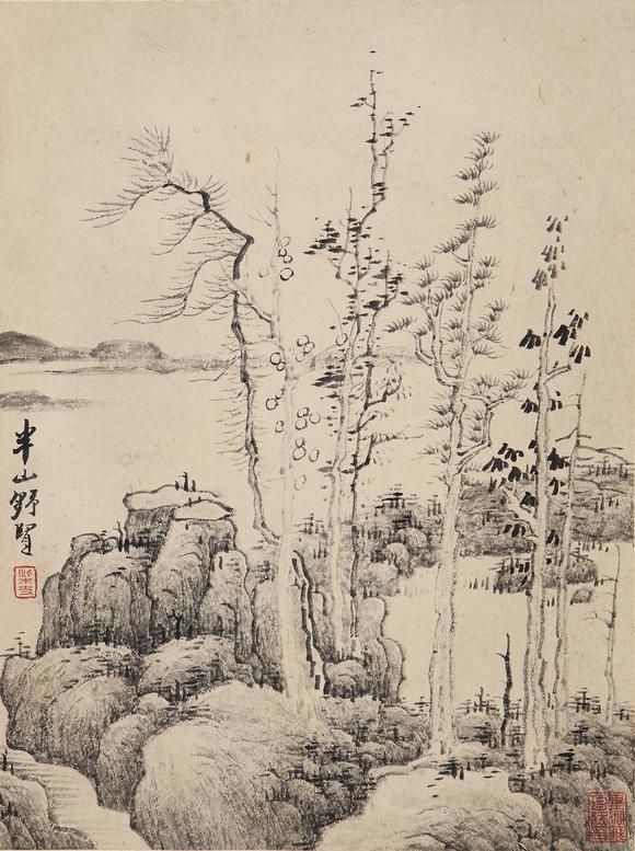 龚贤16181689山水十二帧