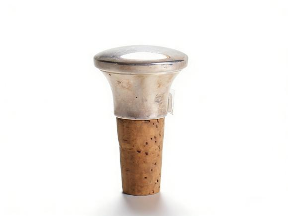 Horizontal Enchère Silver Wine Stopper