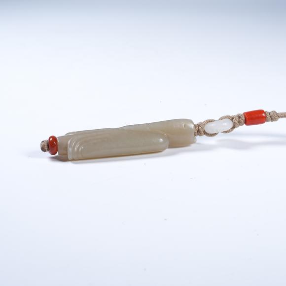 弘楊株式會社高古玉翁仲掛飾