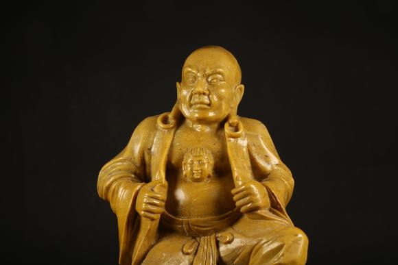 弘楊株式會社壽山石心中有佛羅漢造像