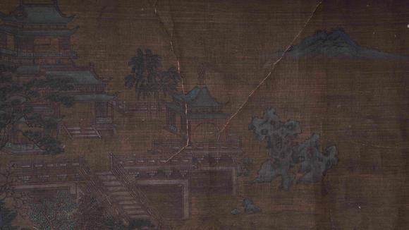 弘楊株式會(huì)社仇英紙本山水圖畫手卷