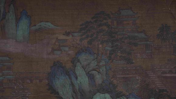 弘楊株式會(huì)社仇英紙本山水圖畫手卷