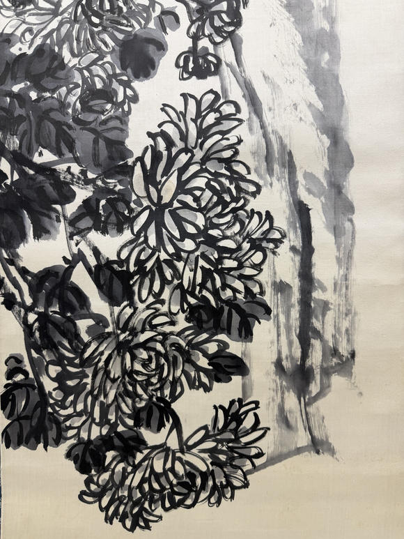 三杉美術(shù)吳昌碩 墻根菊花可酤酒