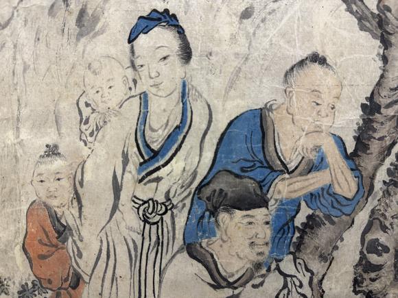三杉美術(shù)潘恭壽畫王文治題 桃源問津圖