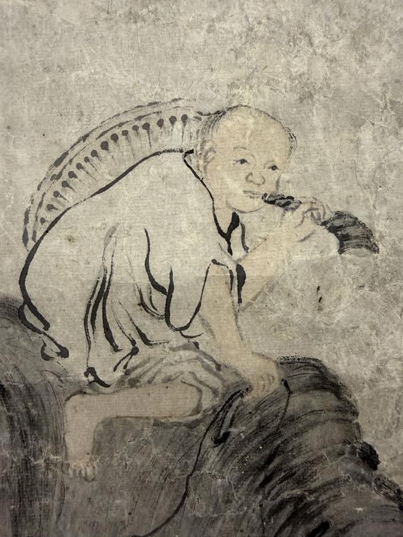 三杉美術(shù)潘恭壽畫王文治題 桃源問津圖