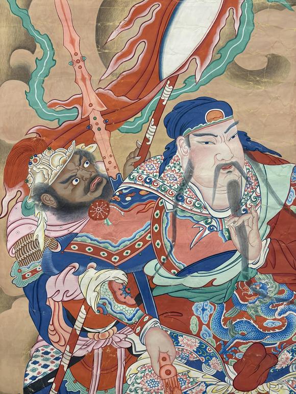 三杉美術關公周倉造像