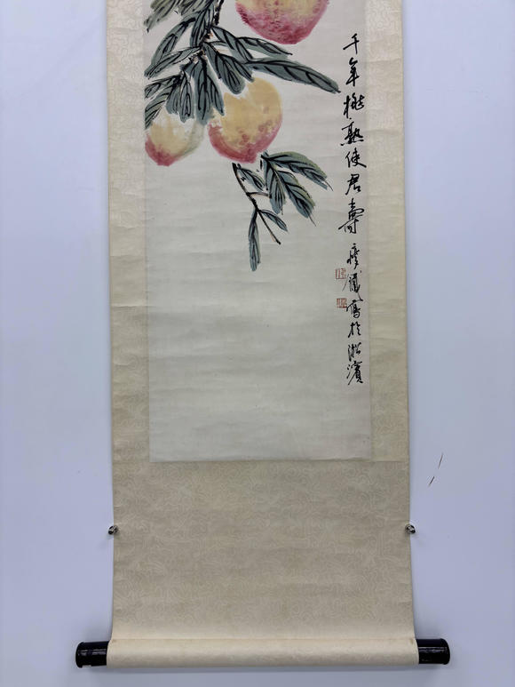 三杉美術(shù)錢瘦鐵 瑞桃獻(xiàn)壽