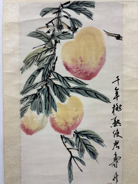 三杉美術(shù)錢瘦鐵 瑞桃獻(xiàn)壽