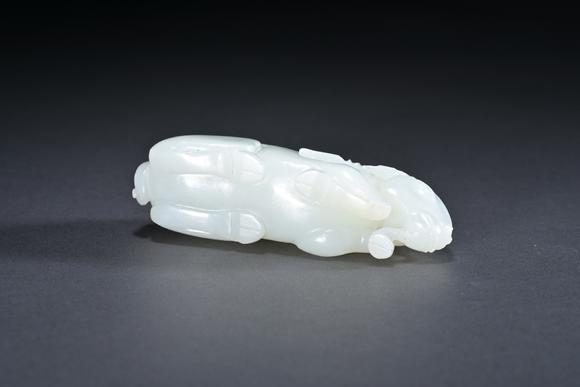 三杉美術(shù)清 白玉臥羊