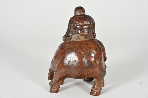 三杉美術(shù)清 竹雕老子出關(guān)立像