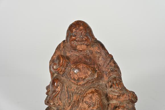 三杉美術(shù)清 竹雕劉海戲金蟾