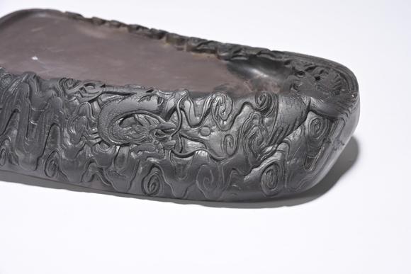 三杉美術(shù)雲(yún)龍紋端硯