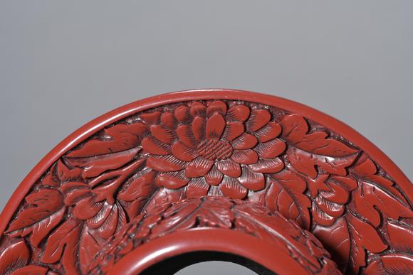 三杉美術(shù)清 漆雕盞托