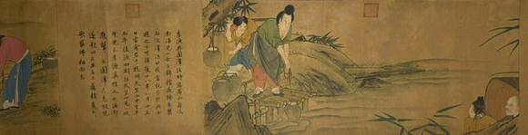 蘭亭古美術(shù)オークション梁楷 八高僧圖 手卷絹本設(shè)色