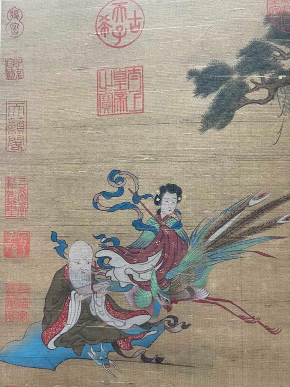 蘭亭古美術(shù)オークション仇英 群仙祝壽圖 立軸絹本設(shè)色