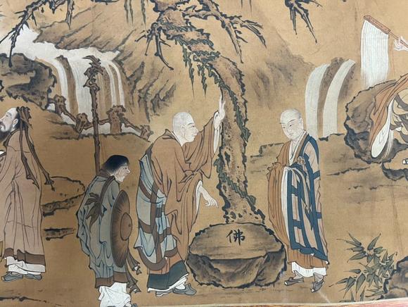 蘭亭古美術(shù)オークション張大千 修佛圖手卷 手卷絹本設(shè)色