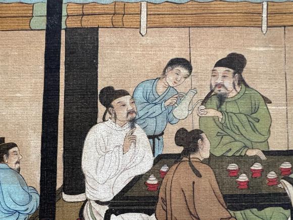 蘭亭古美術(shù)オークション仇英 十八學(xué)士登瀛洲圖 立軸絹本設(shè)色