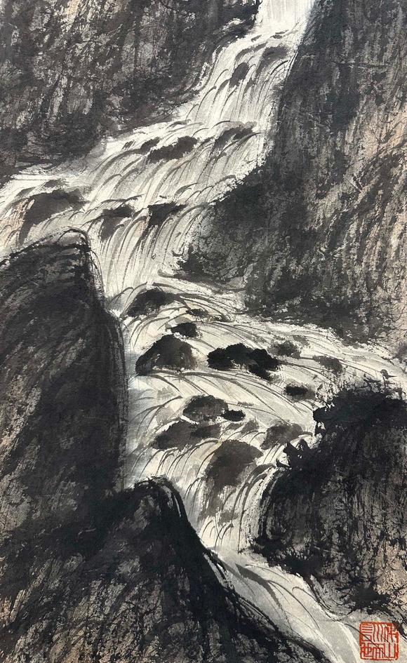 蘭亭古美術(shù)オークション傅抱石 山水八屏 立軸紙本設(shè)色