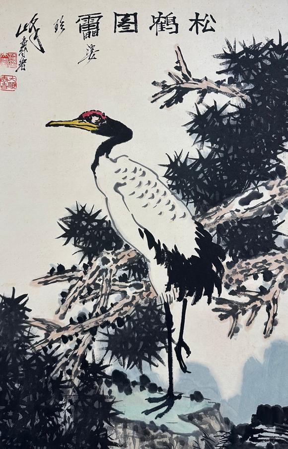 蘭亭古美術(shù)オークション潘天壽 花鳥(niǎo)十屏 立軸紙本設(shè)色