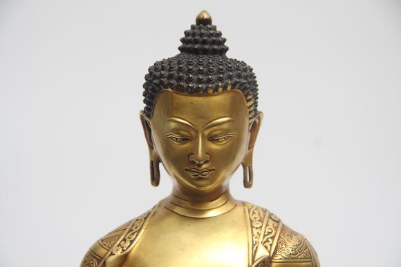 蘭亭古美術(shù)オークション明 銅鎏金如來