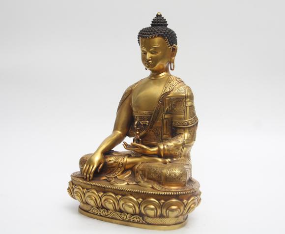 蘭亭古美術(shù)オークション明 銅鎏金如來