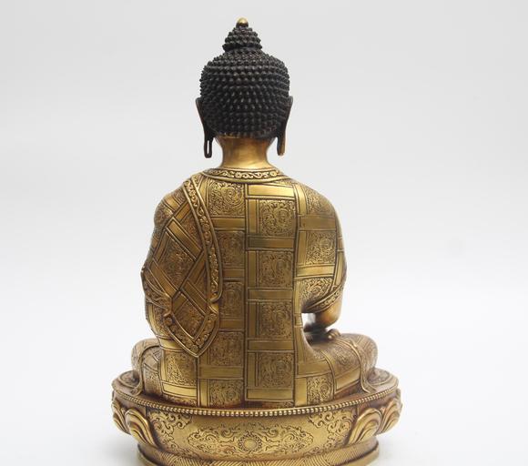 蘭亭古美術(shù)オークション明 銅鎏金如來