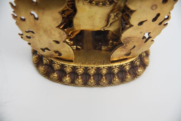 蘭亭古美術(shù)オークション明 銅鎏金大威德金剛