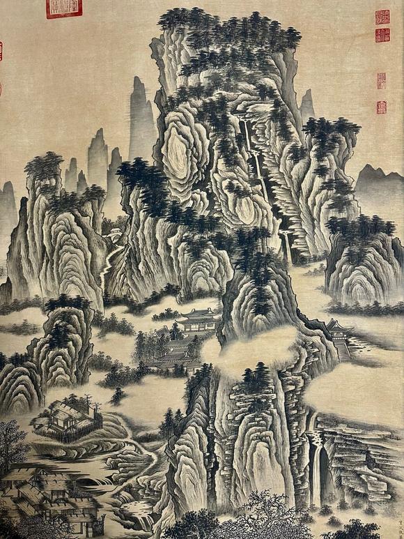蘭亭古美術オークション仇英 水墨山水 立軸