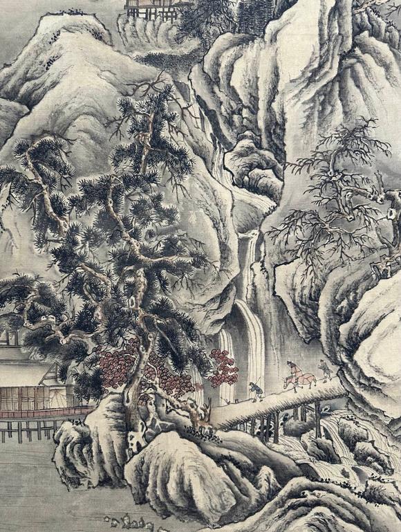 蘭亭古美術(shù)オークション董邦達(dá) 山水 立軸絹本