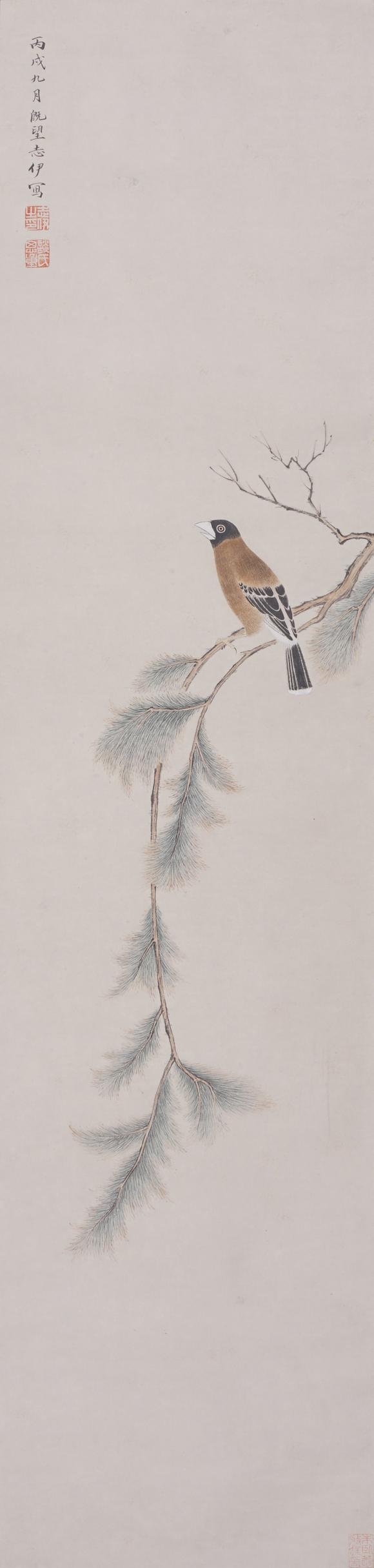 東京SAKURA拍賣（東京櫻花拍賣）談學(xué)山 青松蠟嘴