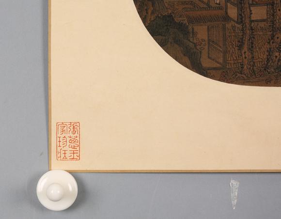 東京SAKURA拍賣（東京櫻花拍賣）劉松年 秋窗讀易圖