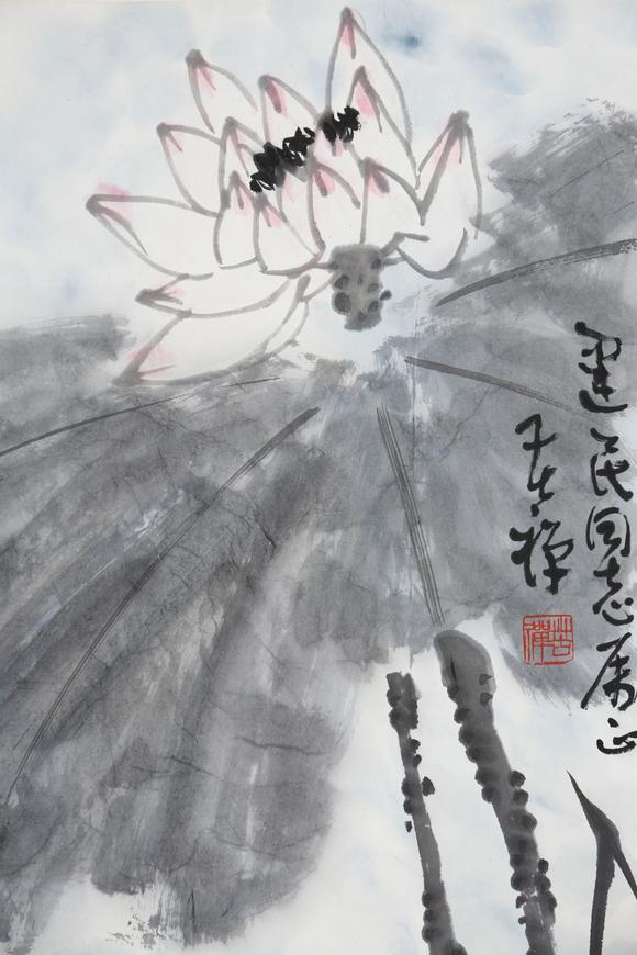 東京SAKURA拍賣（東京櫻花拍賣）李苦禪 荷花
