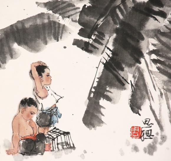東京共成拍賣周思聰 童戲圖