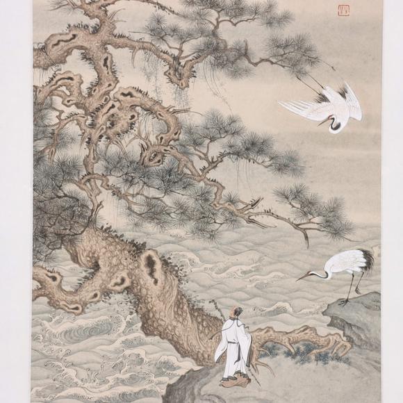 東京共成拍賣陳少梅 蓬萊松風(fēng)