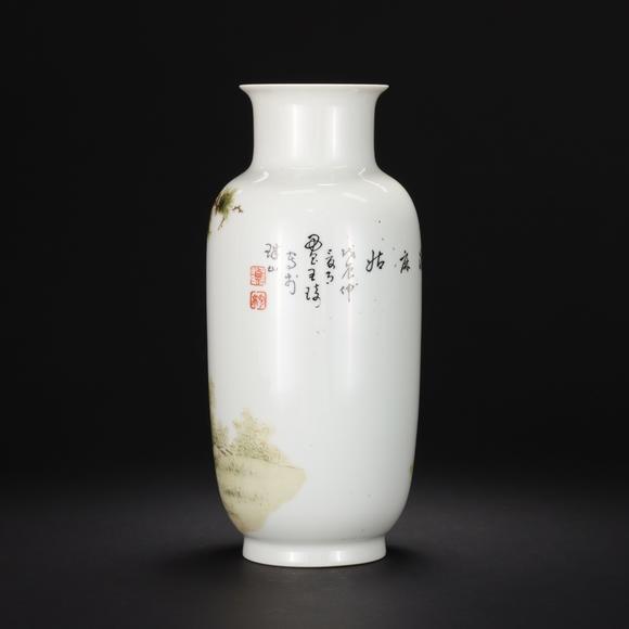 東京共成拍賣民國 王綺款麻姑獻(xiàn)壽圖瓶