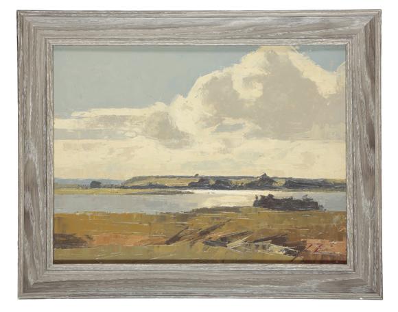 Duke's Auctions Lot 501 *  JAMES FRY (1911-1985) Dorset coastal landscape (Poole Harbour)