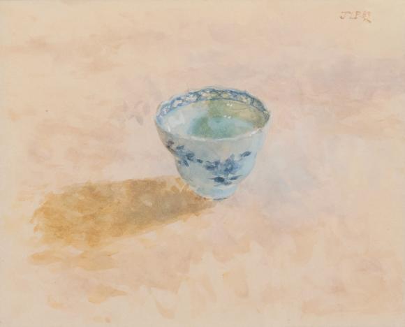 Duke's Auctions Lot 594 *  JACQUELINE RIZVI (B.1944) 'The Blue Patterned Cup'