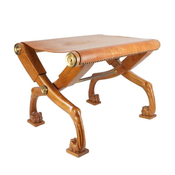 Chiswick AuctionsT.H. Robsjohn-Gibbings (British 1905?1976) for Saridis of Athens Diphros cross-leg stool