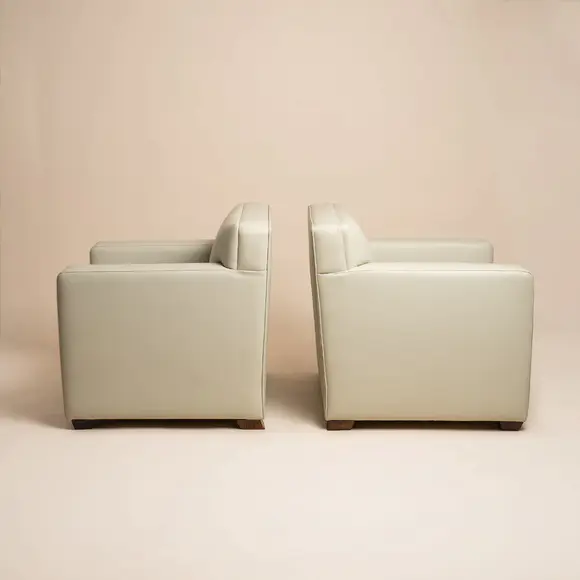 Chiswick AuctionsJean-Michel Frank (French 1895-1941) for COMTE Pair of 'Confortable' armchairs