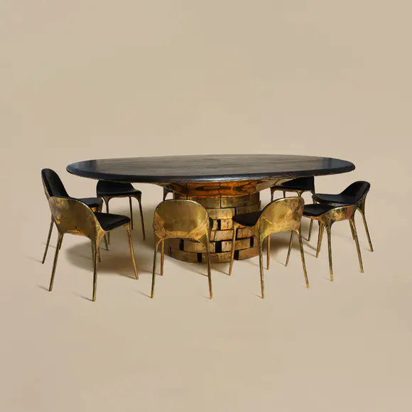 Chiswick AuctionsValentin Loellmann (Dutch, b 1984) Bespoke table and chairs