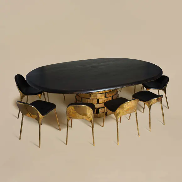 Chiswick AuctionsValentin Loellmann (Dutch, b 1984) Bespoke table and chairs