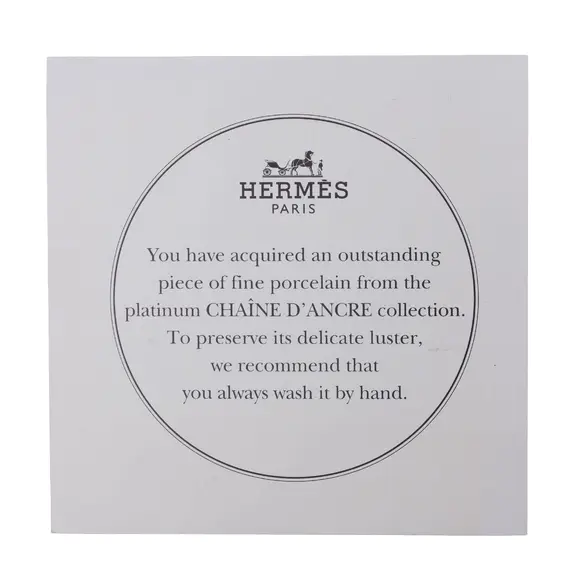 Chiswick AuctionsPhilippe Mouquet for Hermes, Paris A extensive 81 piece Hermes Porcelain Chaine D'Ancre Set dinner