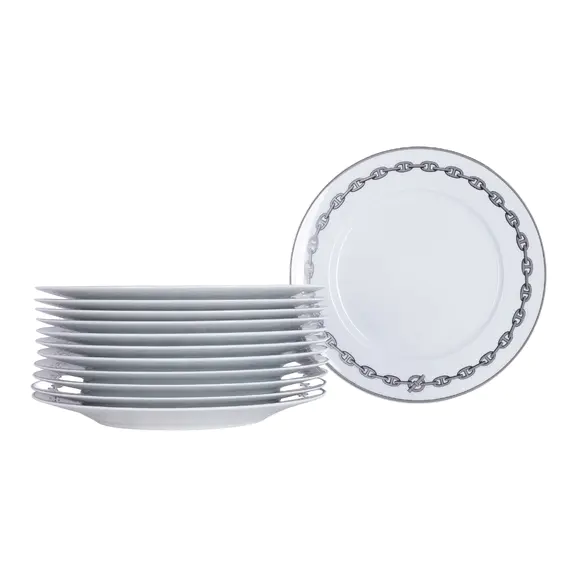 Chiswick AuctionsPhilippe Mouquet for Hermes, Paris A extensive 81 piece Hermes Porcelain Chaine D'Ancre Set dinner
