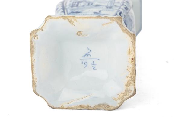 Duke's Auctions Lot 5 A PAIR OF DUTCH DELFT VASES