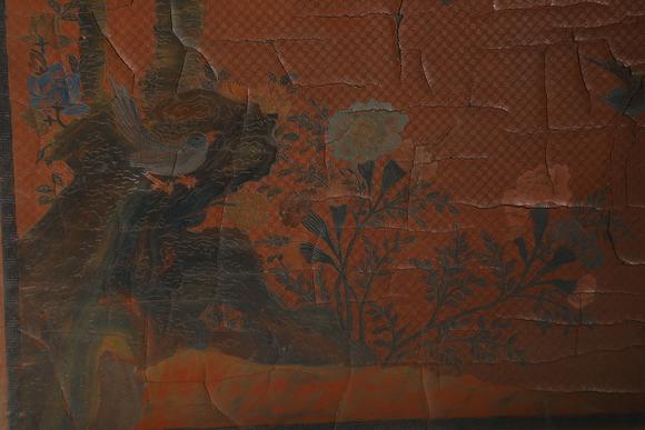 TrésOrs de ParisPlateau d’étude chinois ancien en bois et laque à fleurs, 17–19 s.