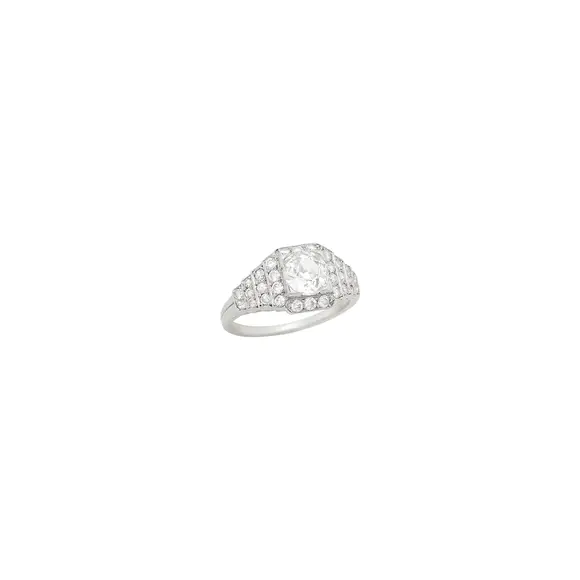 DOYLE Auctioneers & AppraisersPlatinum and Diamond Ring