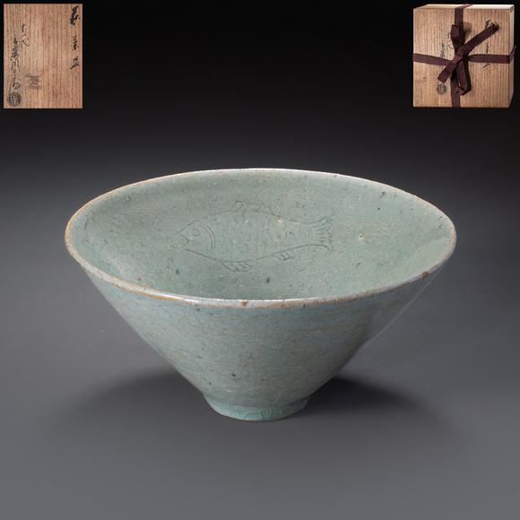大阪國(guó)際高麗青磁魚(yú)文茶盞
