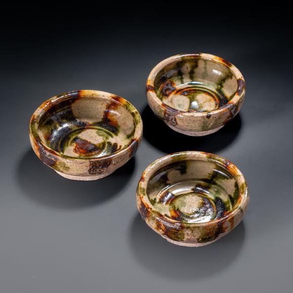 大阪國(guó)際唐 三彩碗托 4點(diǎn)