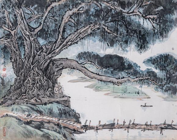 大阪國(guó)際劉益之 榕樹(shù)